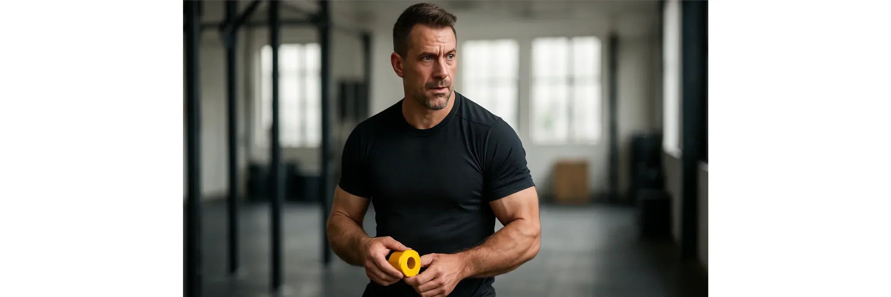 old-dude-mit-hook-grip-tape-in-der-hand