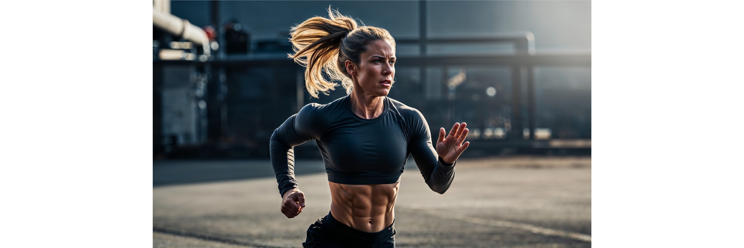Blonde-girl-running-crossfit